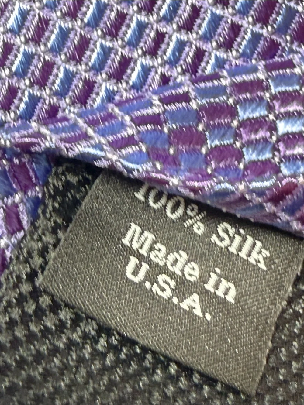 Classic Textured Purple Nordstrom Men’s Shop 100% Silk Tie